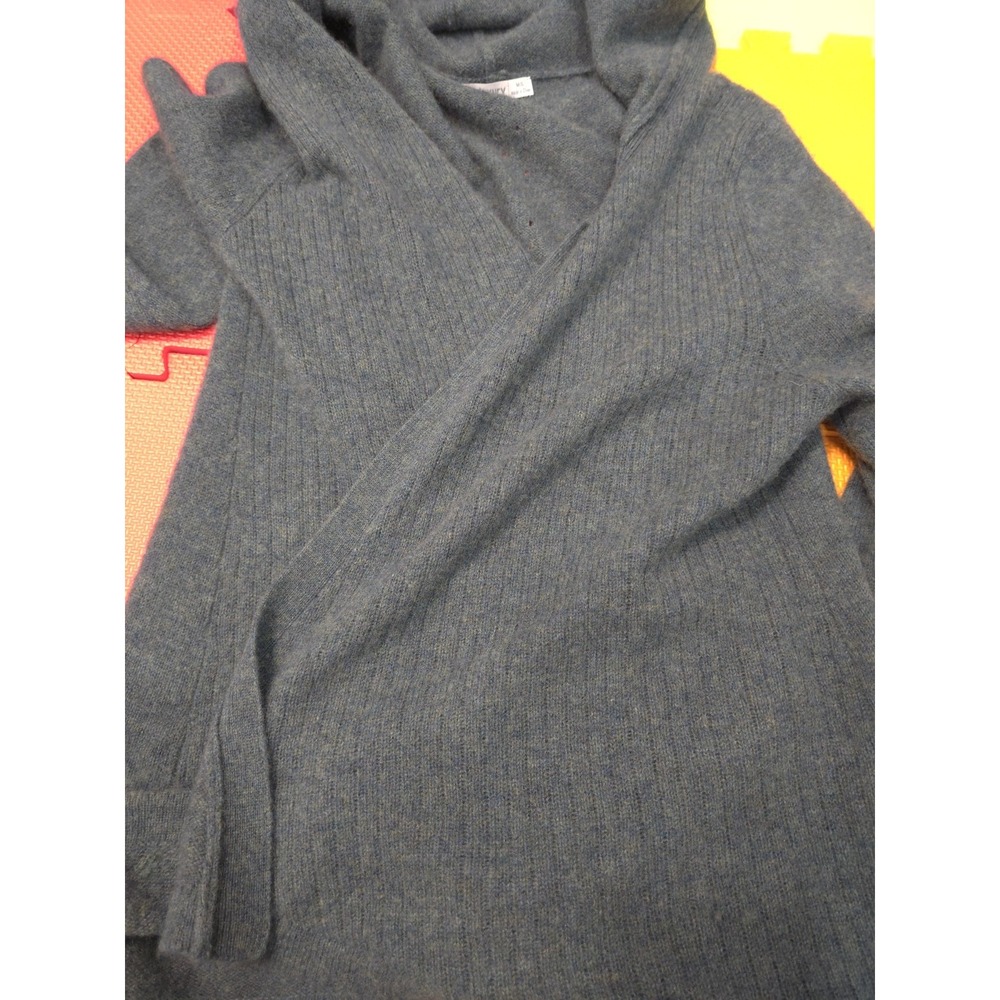 Subtle Luxury 100% Cashmere Ribbed Knit Shawl Collar‎ Cardigan Sweater - M/L